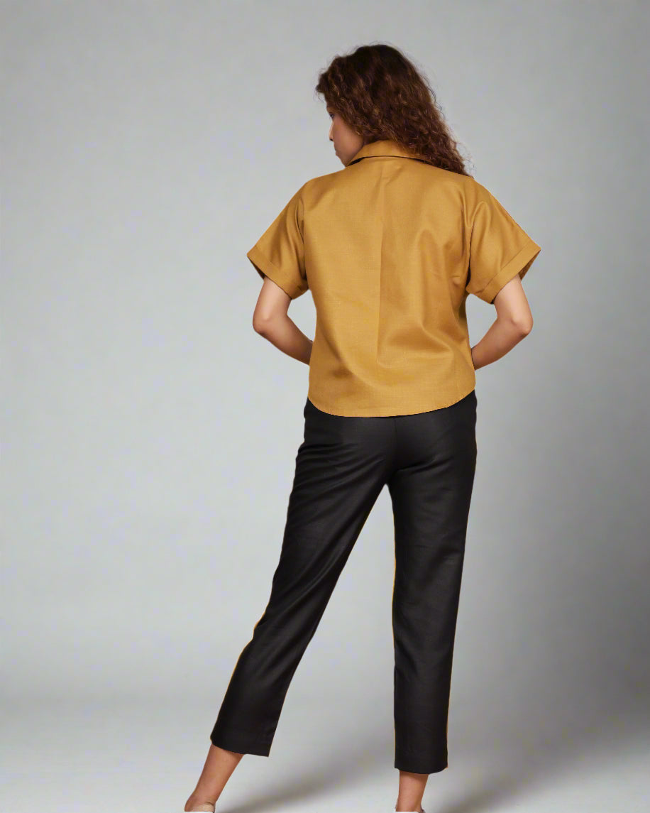 Boxy Shirt (Mustard)