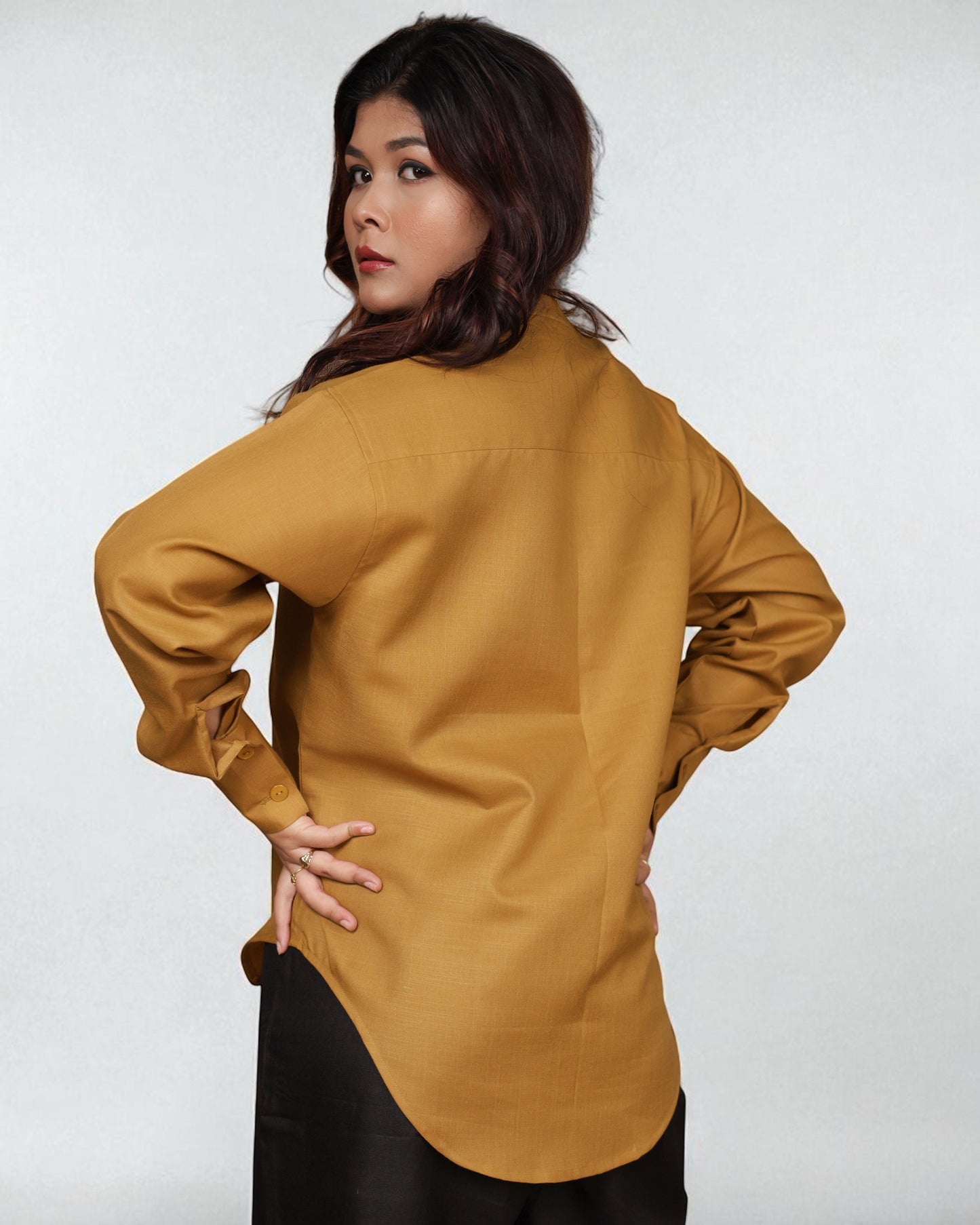 Mandarin Muse 2pc Set (Mustard & Black)