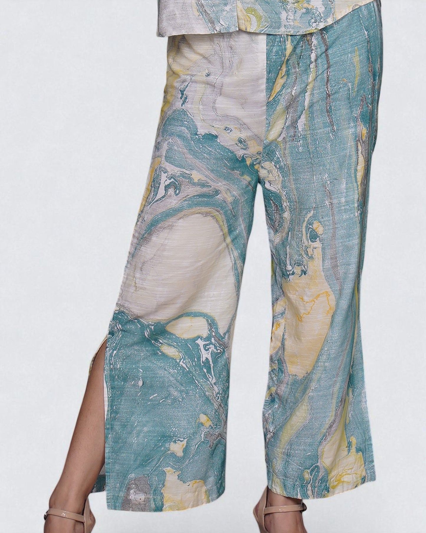 Seawave Co-ord 2Pc Set (hand painted)