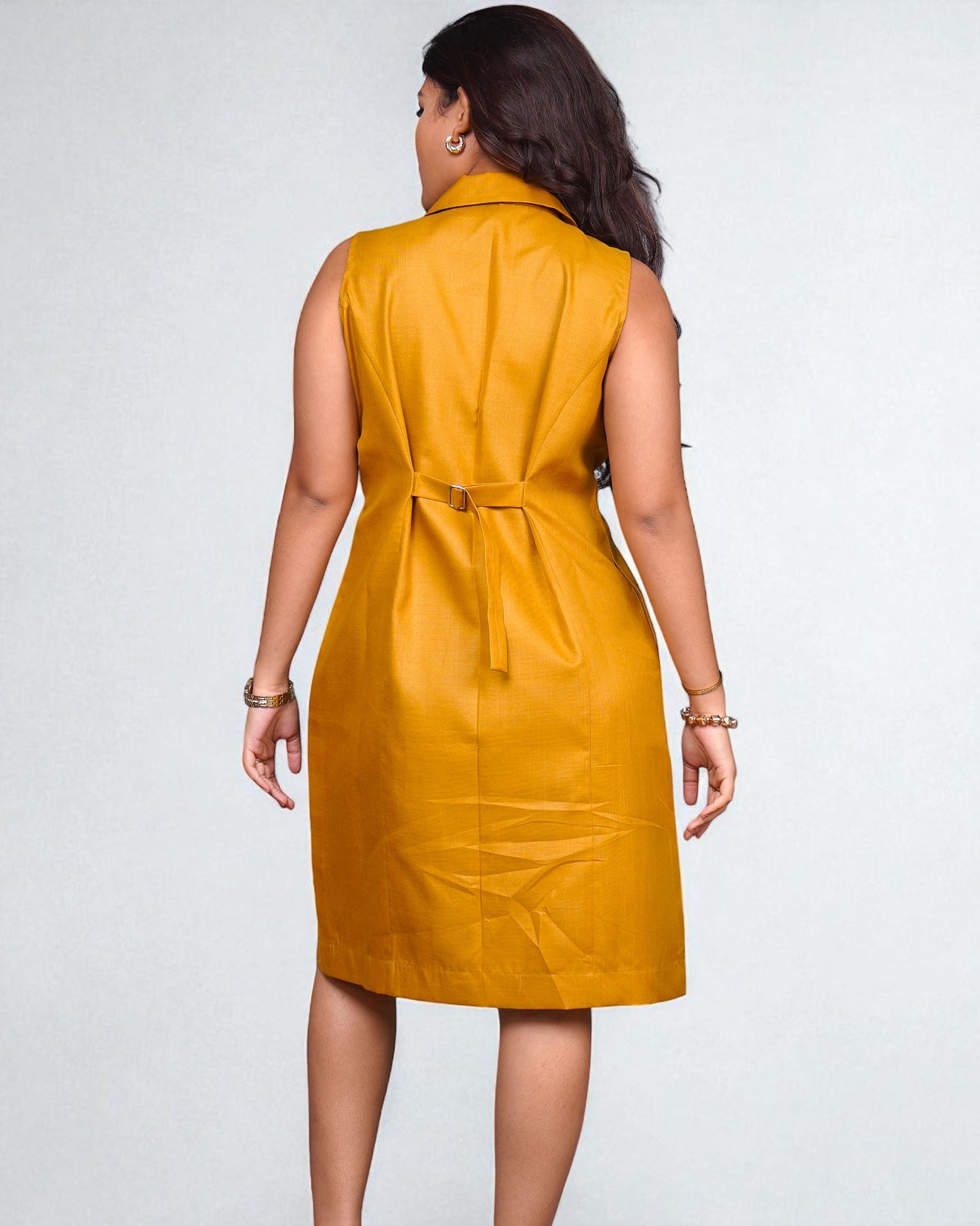 Trench Dress (Mustard)