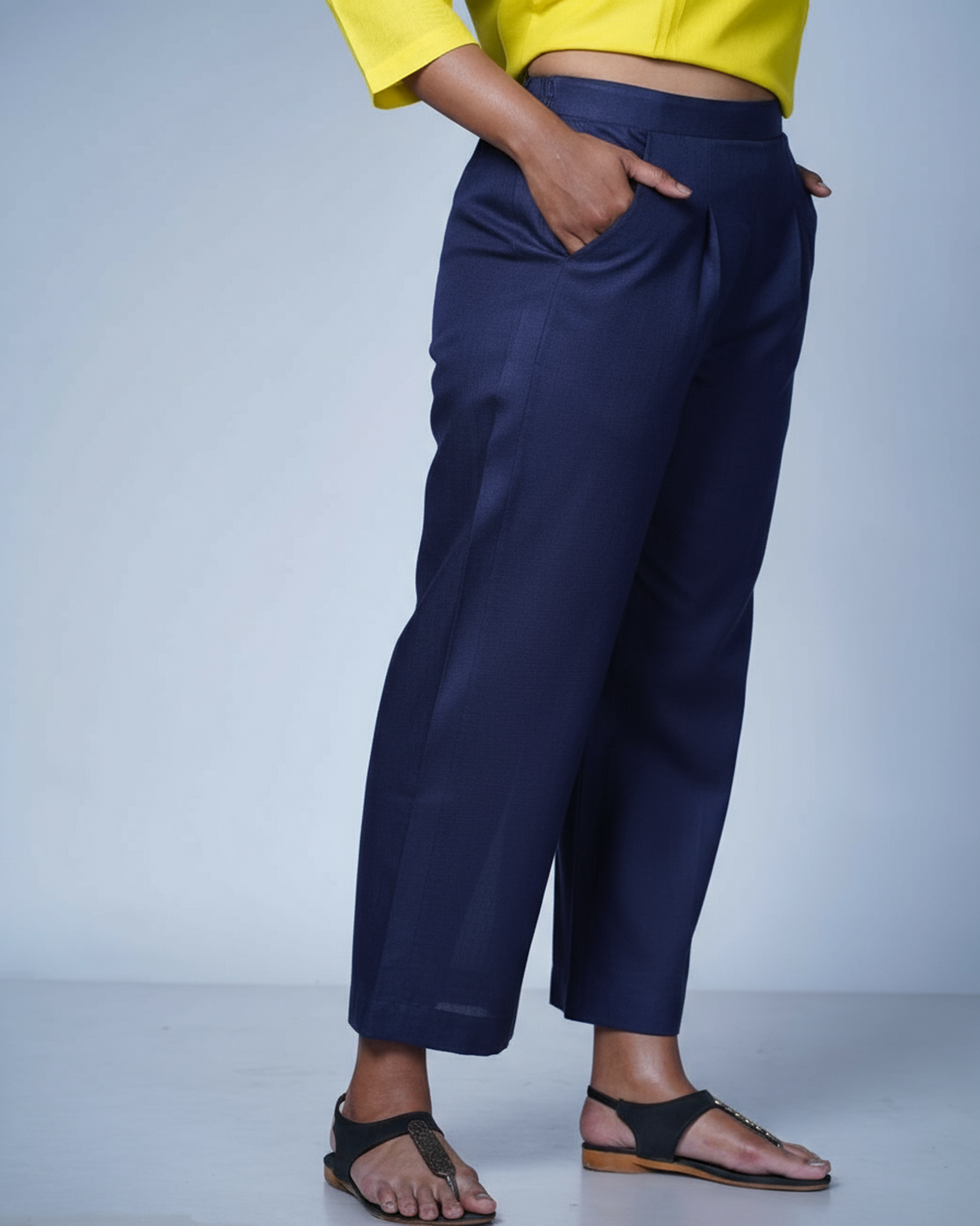 Trouser Palazzo Style (Navy Blue)