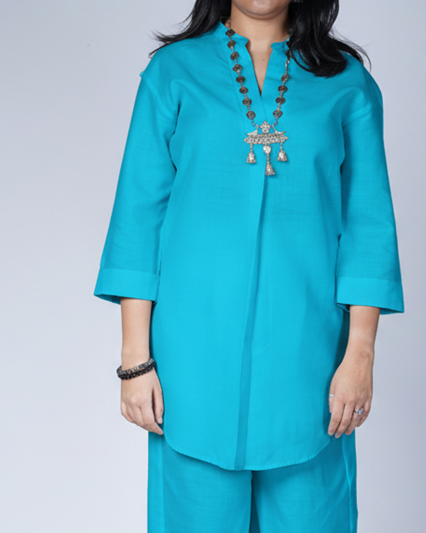 Teal Utsavi Co-ord Set