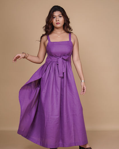 Knot-Tie Dress (Purple)