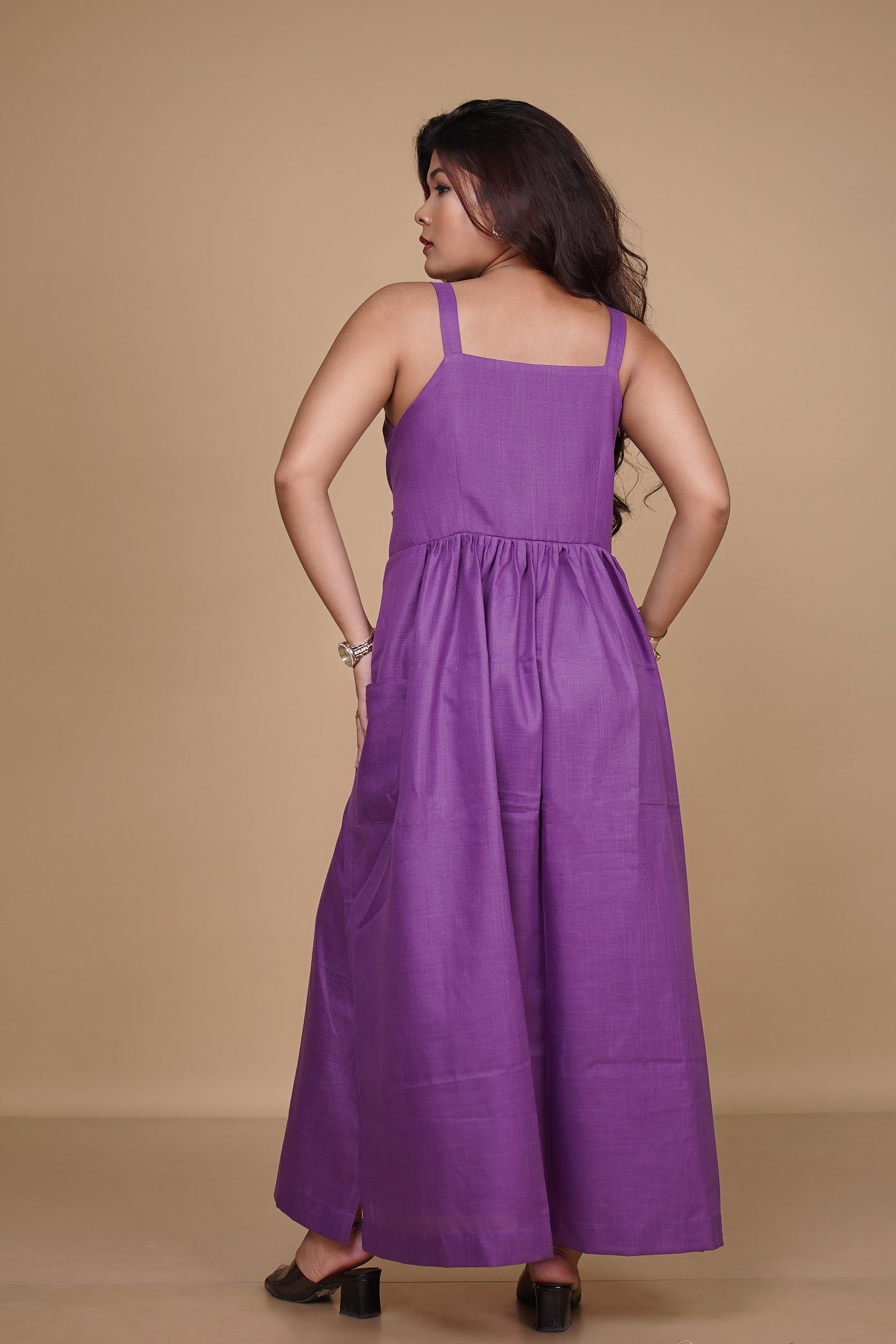 Knot-Tie Dress (Purple)
