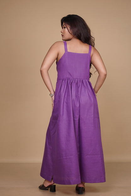 Knot-Tie Dress (Purple)