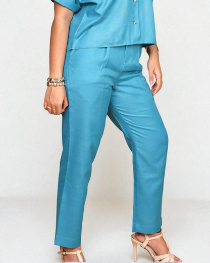 Cigarette Pant/Trouser (Teal)