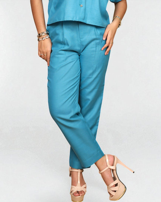 Cigarette Pant/Trouser (Teal)