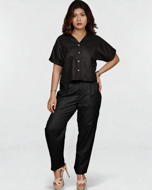 BoxyCharm Co-ord 2pc Set (Black)