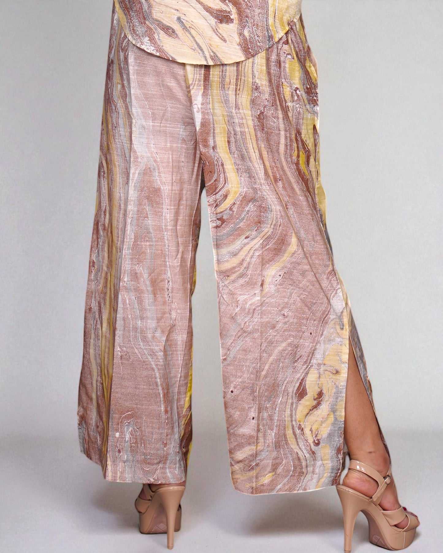 Jupiter Slitted Trouser (hand painted)