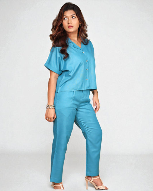 BoxyCharm Co-ord 2pc Set (Teal)