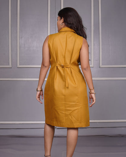 Trench Dress (Mustard)