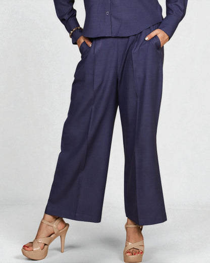 Mandarin Muse 2pc set (Navy Blue)