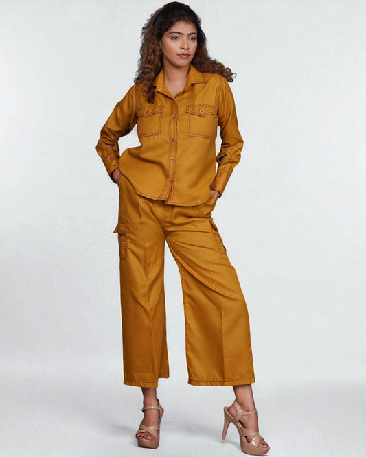 Downtown Nomad Co-ord 2pc Set (Mustard)