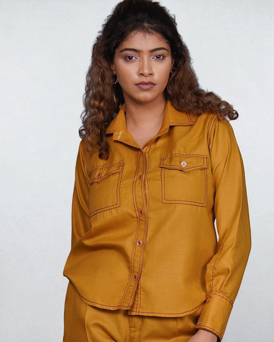 Downtown Cargo Shirt (Mustard)