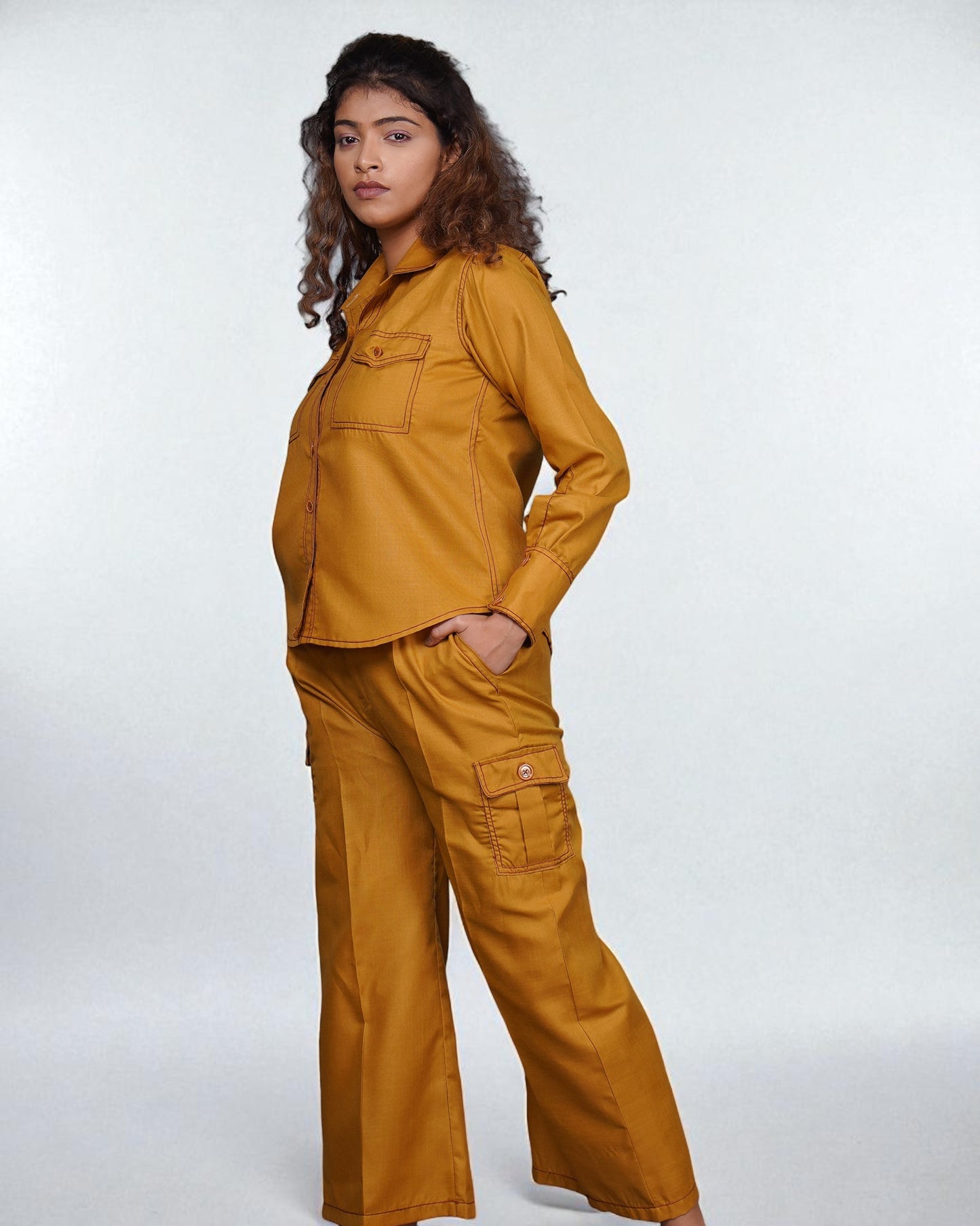 Downtown Nomad Co-ord 2pc Set (Mustard)