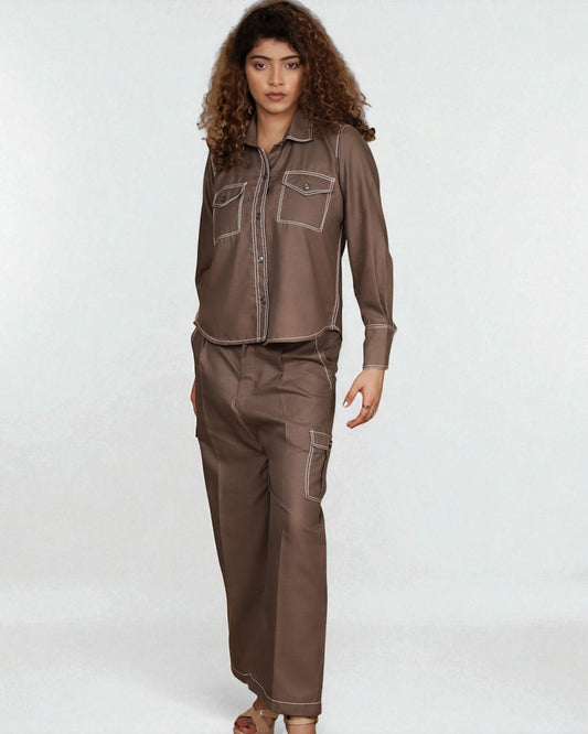 Downtown Nomad Co-ord 2pc Set (Smoky Grey)