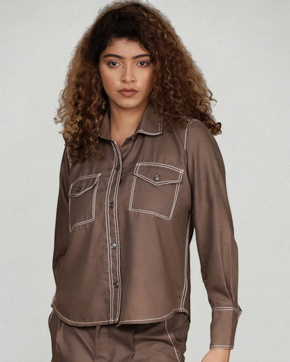 Downtown Cargo Shirt (Smoky Grey)