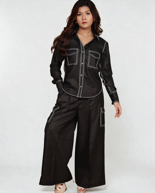Downtown Nomad Co-ord 2pc Set (Black)