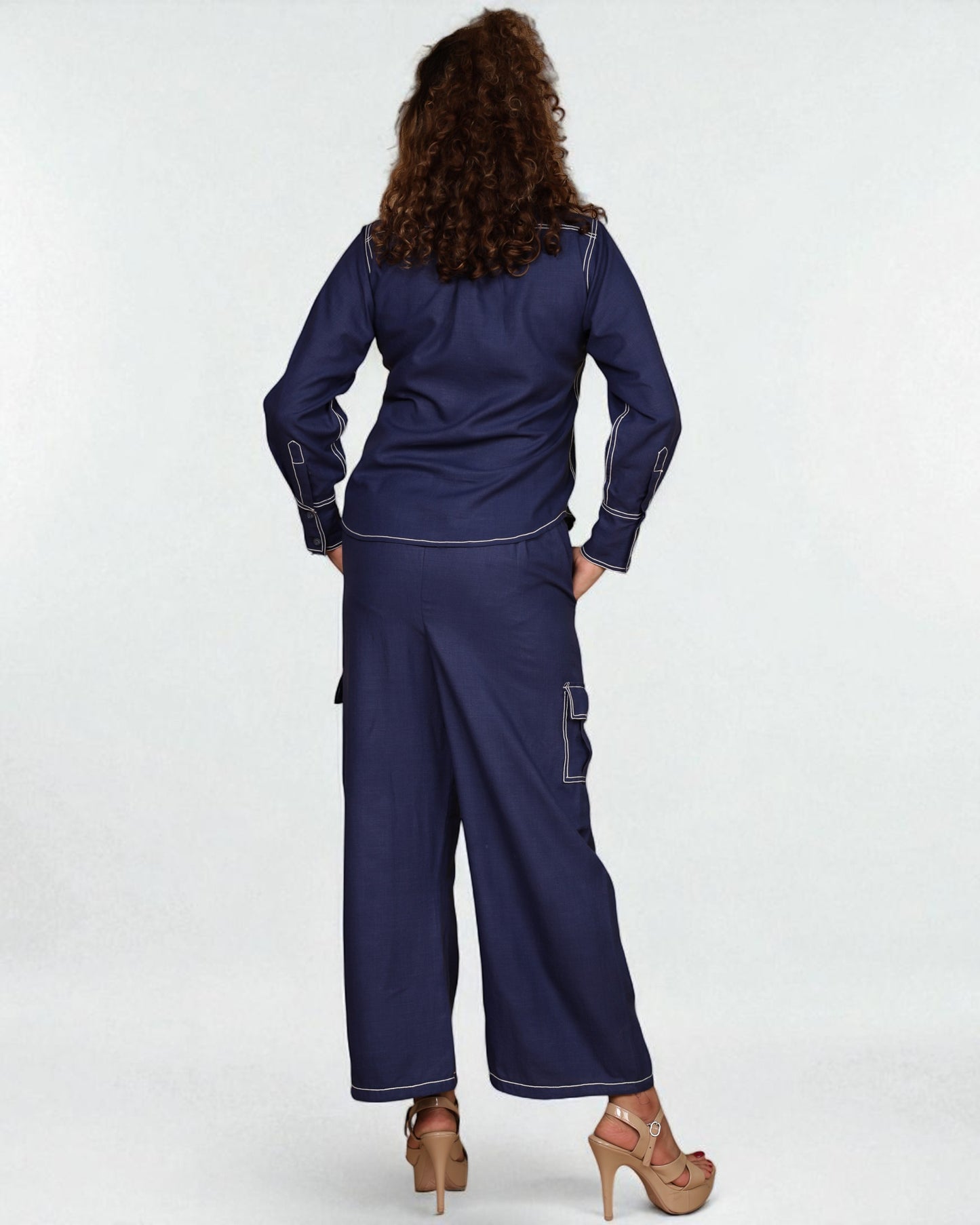 Downtown Nomad Co-ord 2pc Set (Navy Blue)