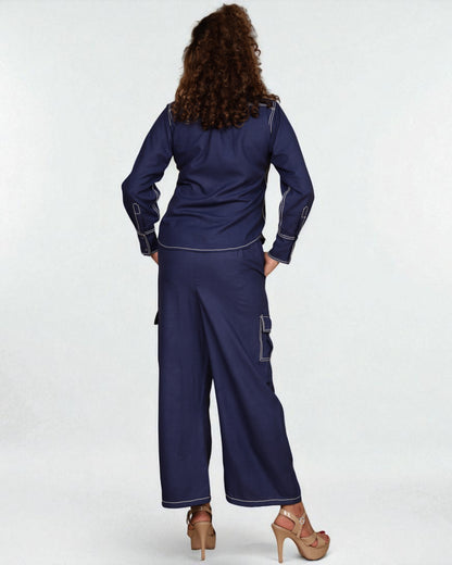 Downtown Nomad Co-ord 2pc Set (Navy Blue)
