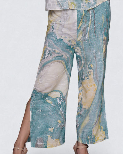 Seawave Co-ord 2Pc Set (hand painted)
