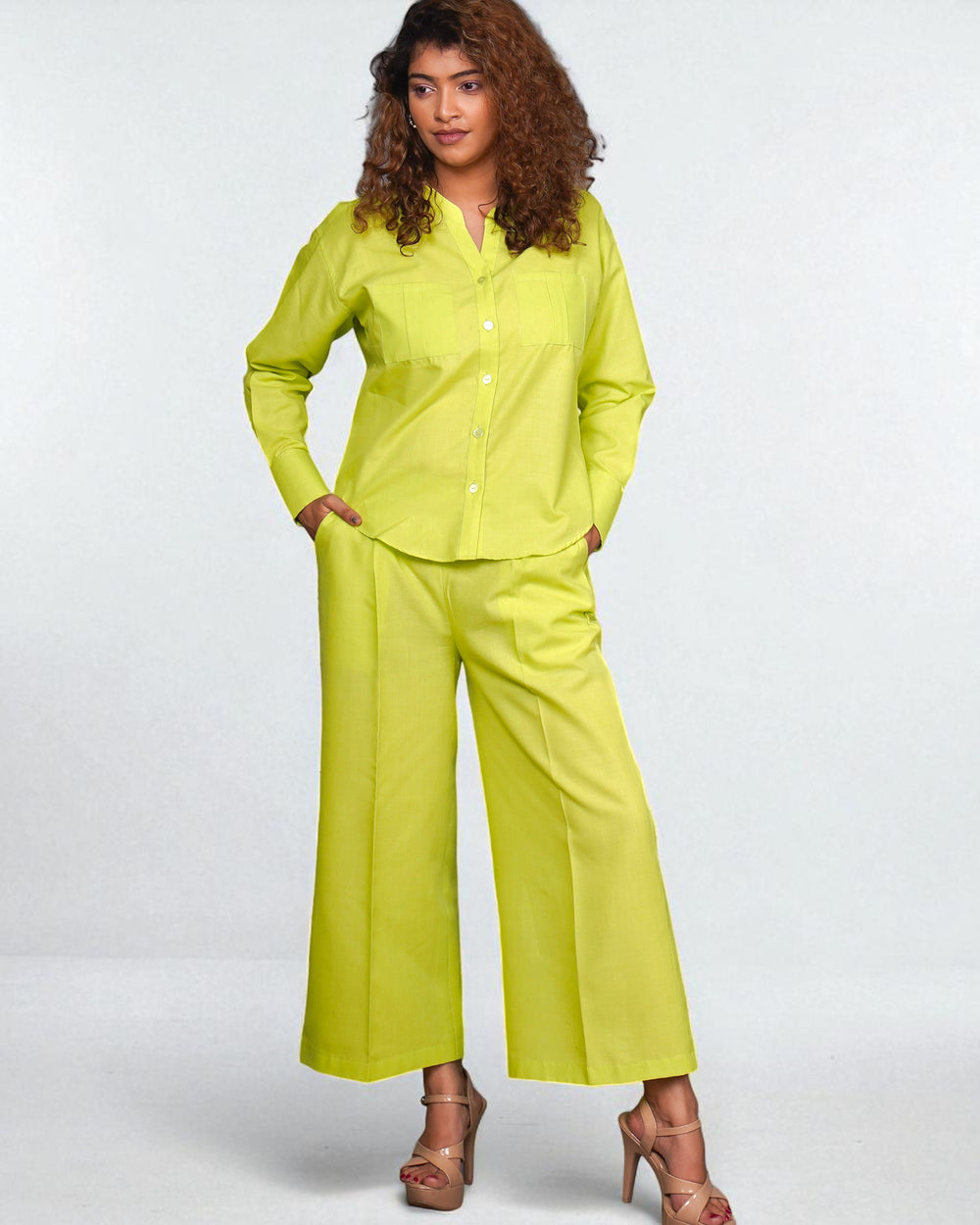 Mandarin Muse 2pc Set (Lime Green)