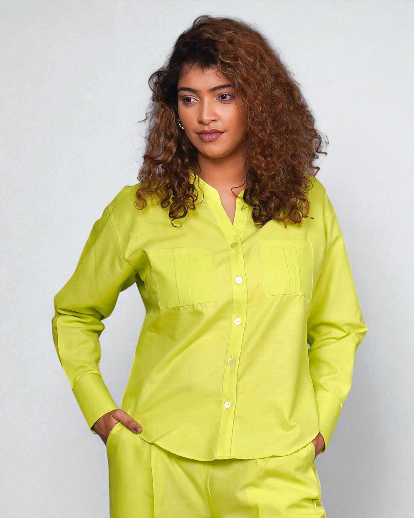 Mandarin Muse 2pc Set (Lime Green)