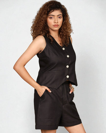 Classy Shorts / Half Pant (Black)