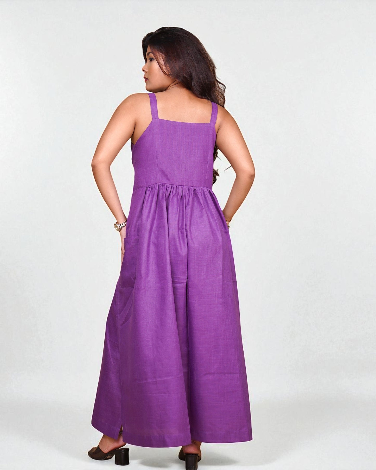 Knot-Tie Dress (Purple)
