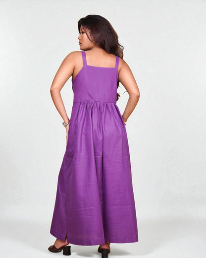 Knot-Tie Dress (Purple)