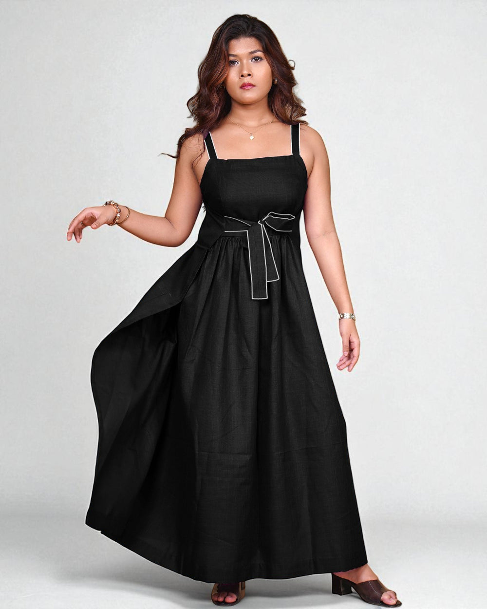 Knot-Tie Dress (Black)