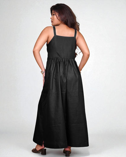 Knot-Tie Dress (Black)