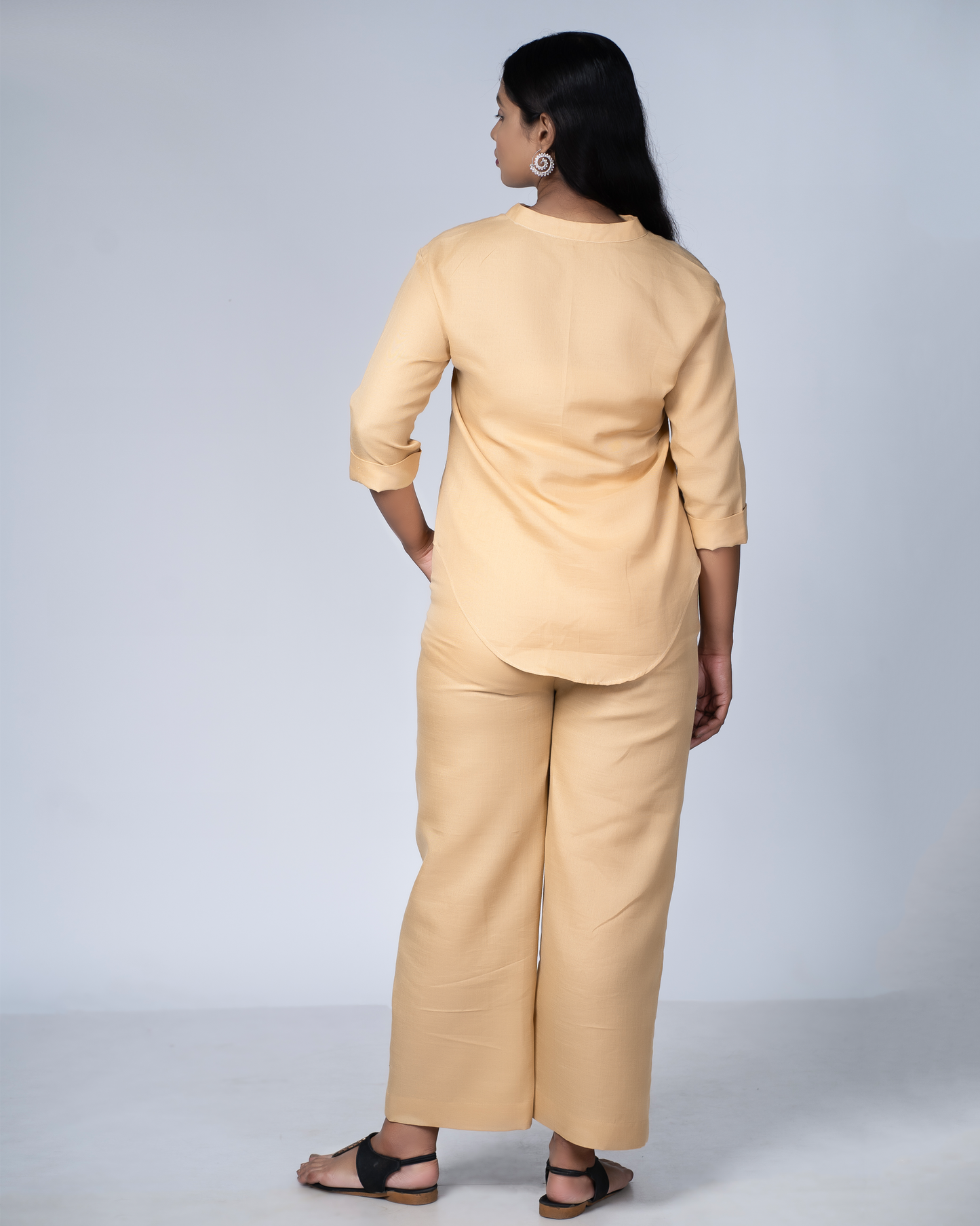 Nine-to-Nava Co-ord Set(Beige)