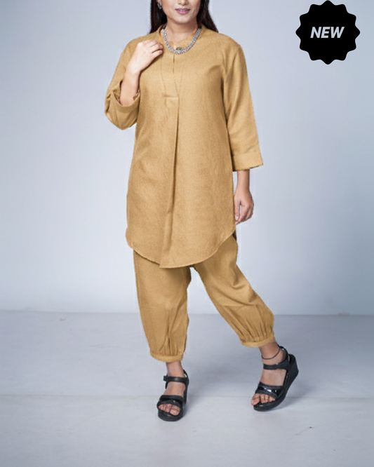 Beige Utsavi Co-ord Set