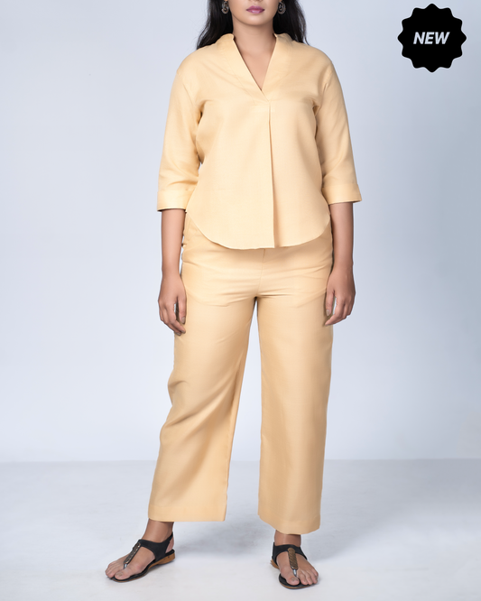Nine-to-Nava Co-ord Set(Beige)