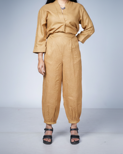 Beige Utsavi Co-ord Set