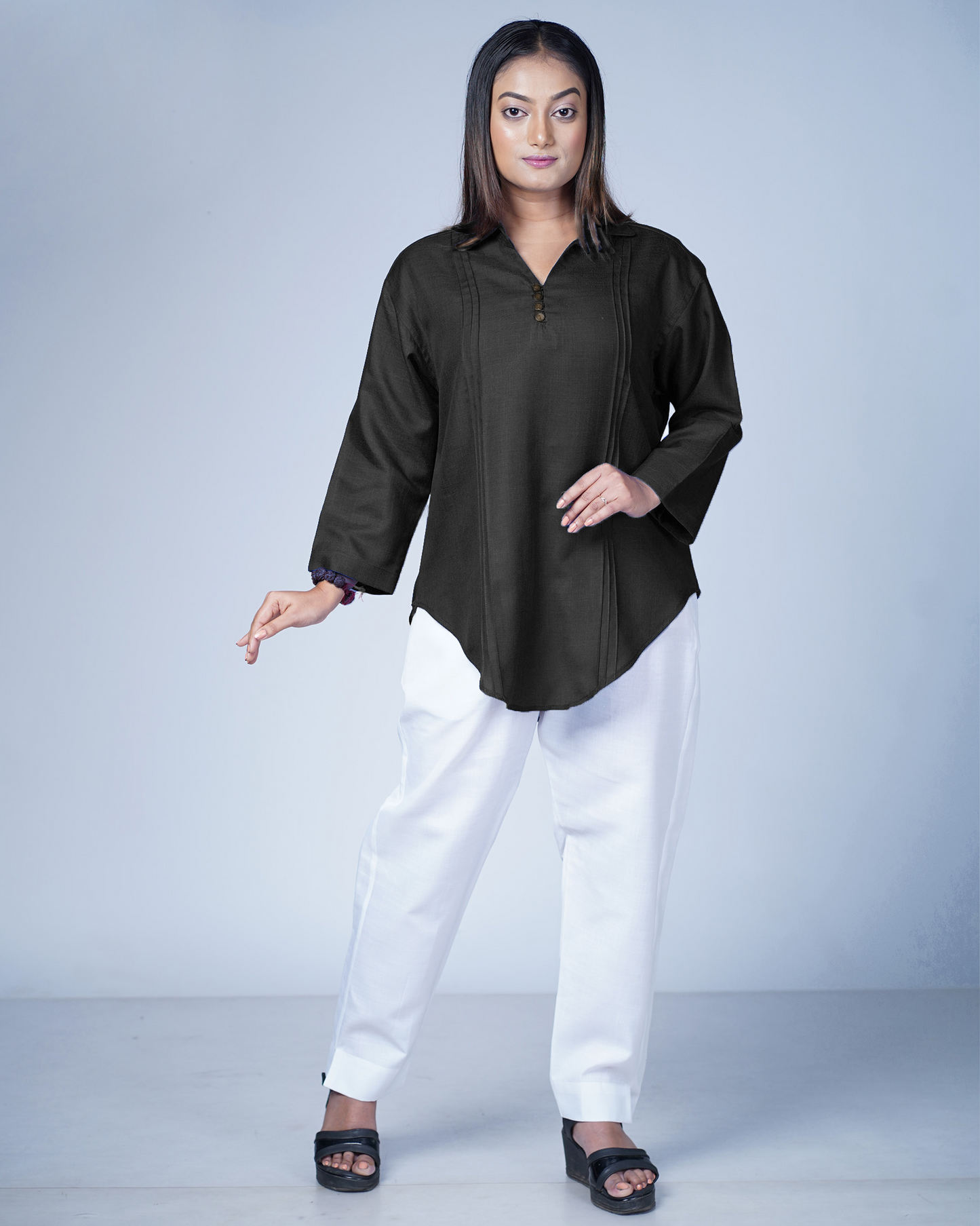 Leher Kurta (Black)
