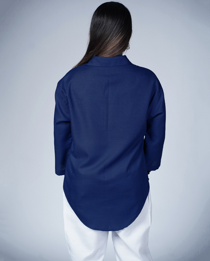Leher Kurta (Navy)