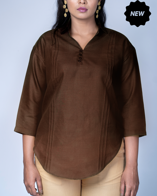 Leher Kurta (Espresso)