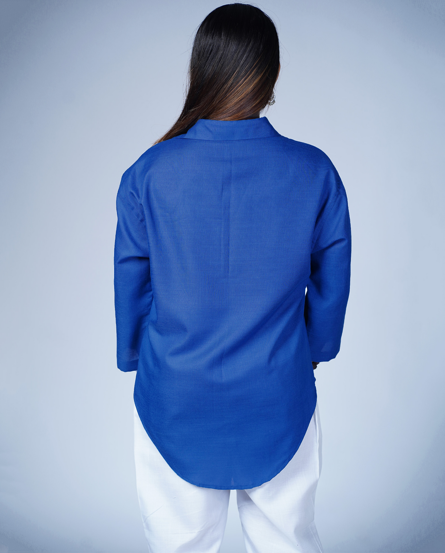 Leher Kurta (Cobalt Blue)