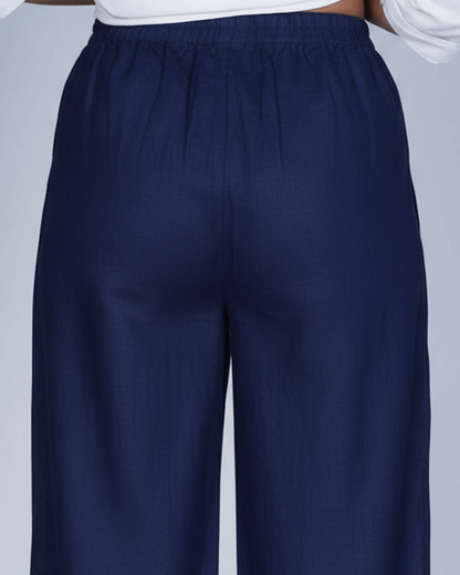 Trouser Palazzo Style (Navy Blue)