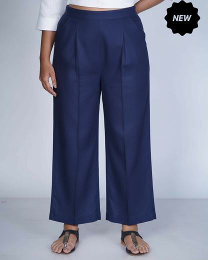 Trouser Palazzo Style (Navy Blue)