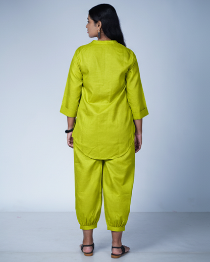 Lime Utsavi Co-ord Set