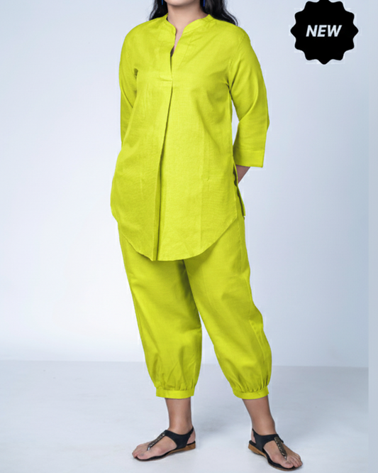 Lime Utsavi Co-ord Set