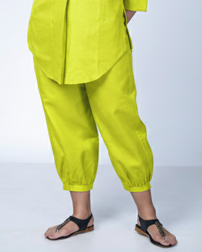 Lime Utsavi Co-ord Set