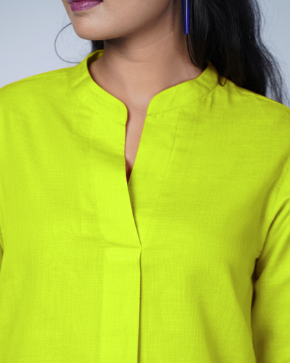Lime Utsavi Co-ord Set