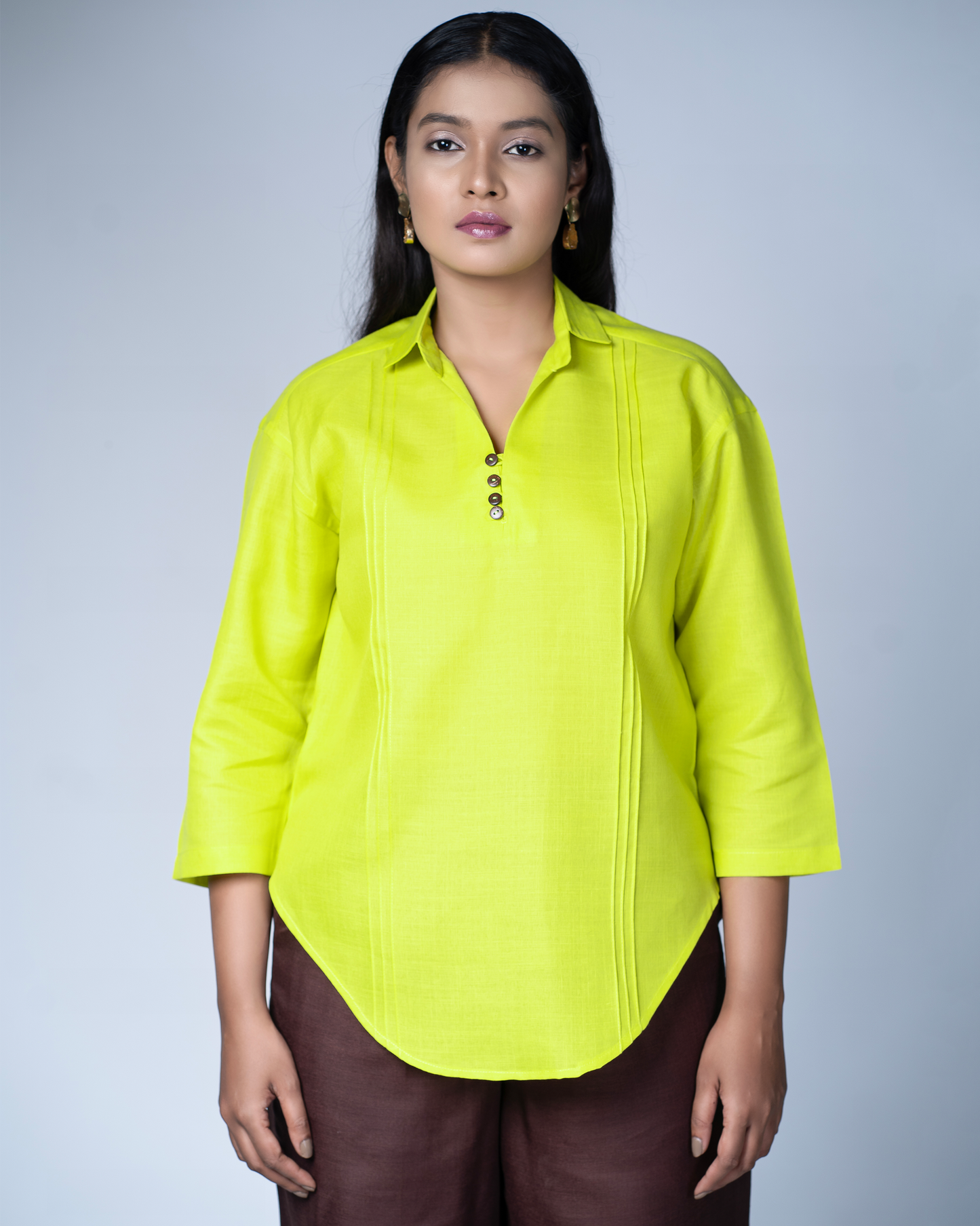 Leher Kurta (Lime)