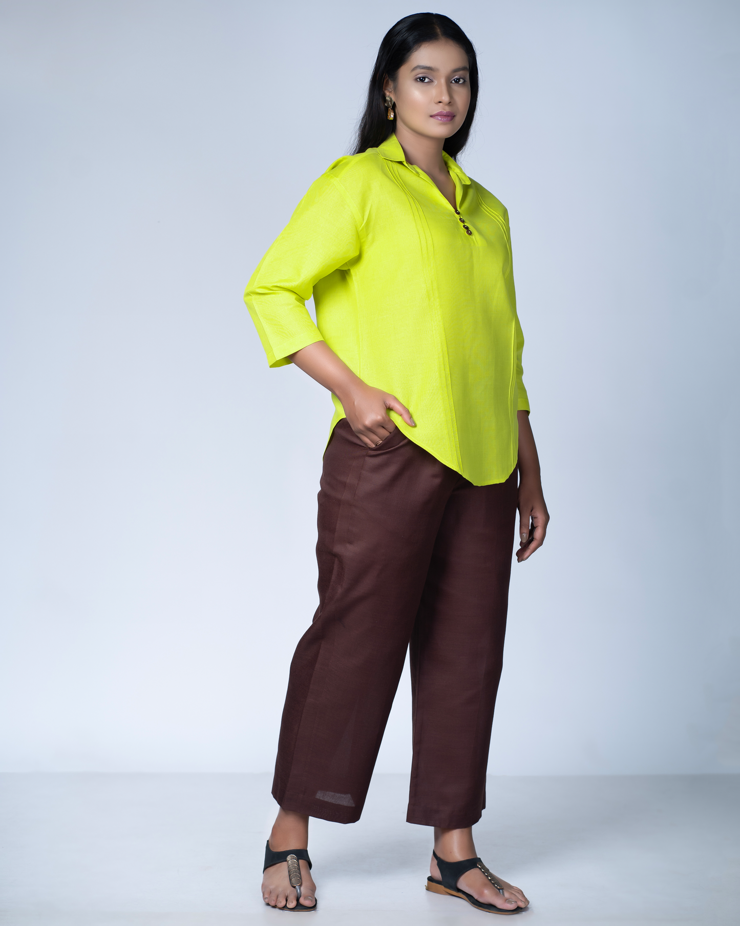 Leher Kurta (Lime)