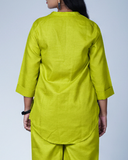 Lime Utsavi Co-ord Set