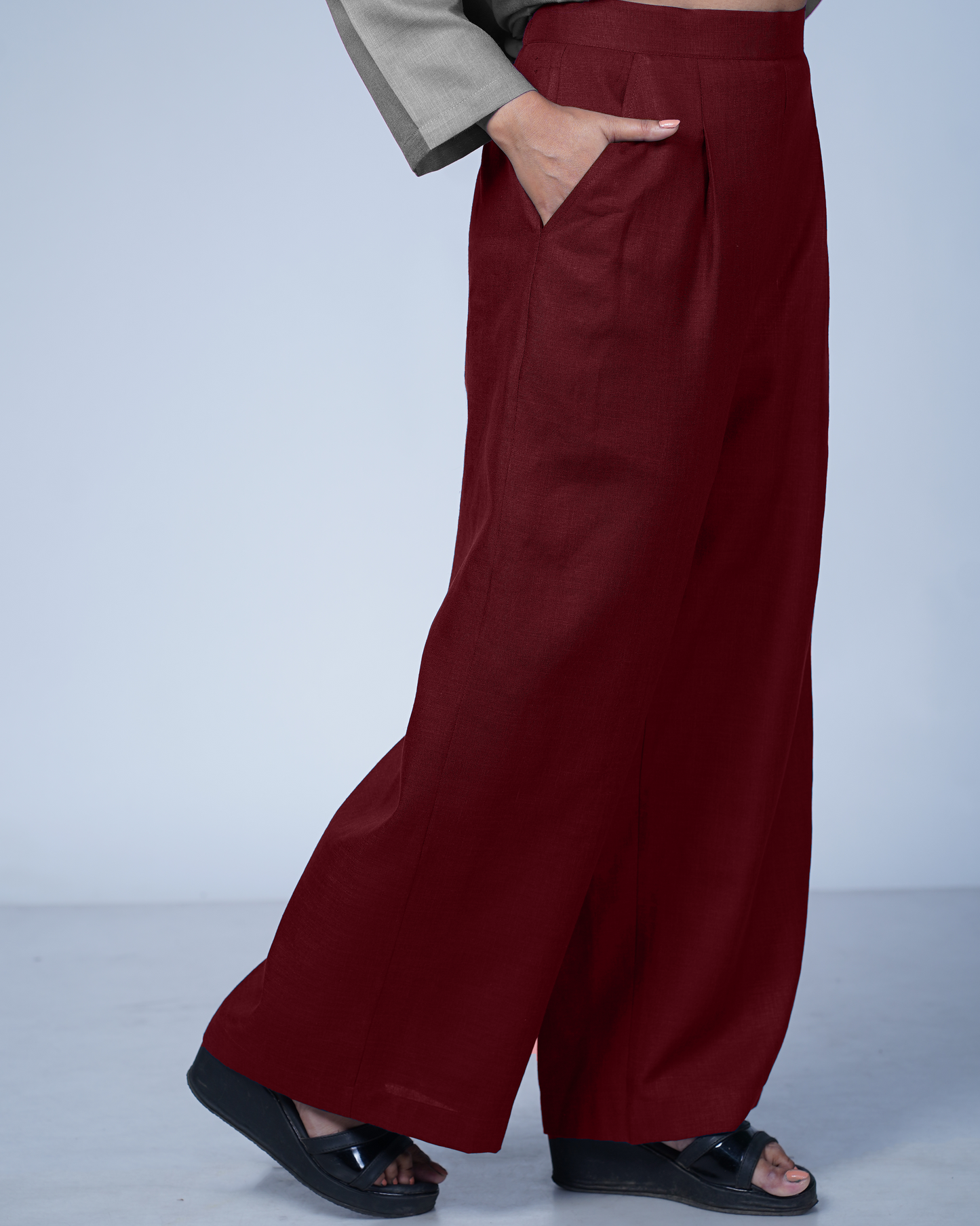 Trouser Palazzo Style (Wine)